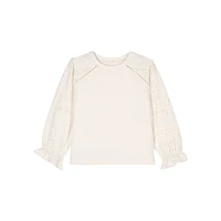 Lucas Eyelet-Sleeve Sweatshirt