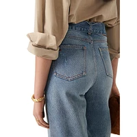 Eugene High-Tie-Waist Flared Jeans