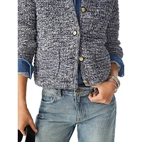 Guspa Textured Crop Cardigan