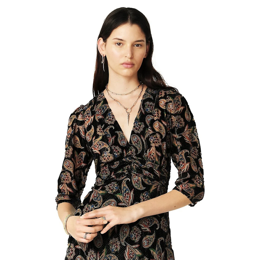 Remy Paisley-Print Dress