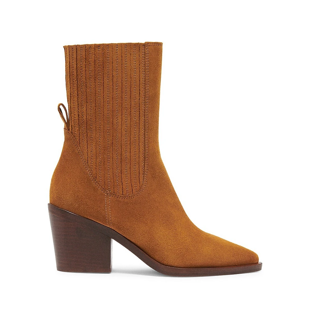 Chervey Western-Style Suede Boots