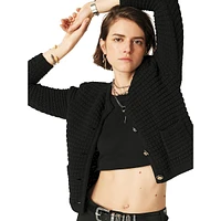 Gaspard Textured-Knit Cardigan