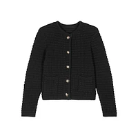 Gaspard Textured-Knit Cardigan