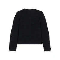 Gaspard Textured-Knit Cardigan