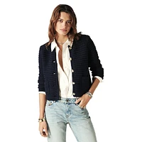 Gaspard Textured-Knit Cardigan