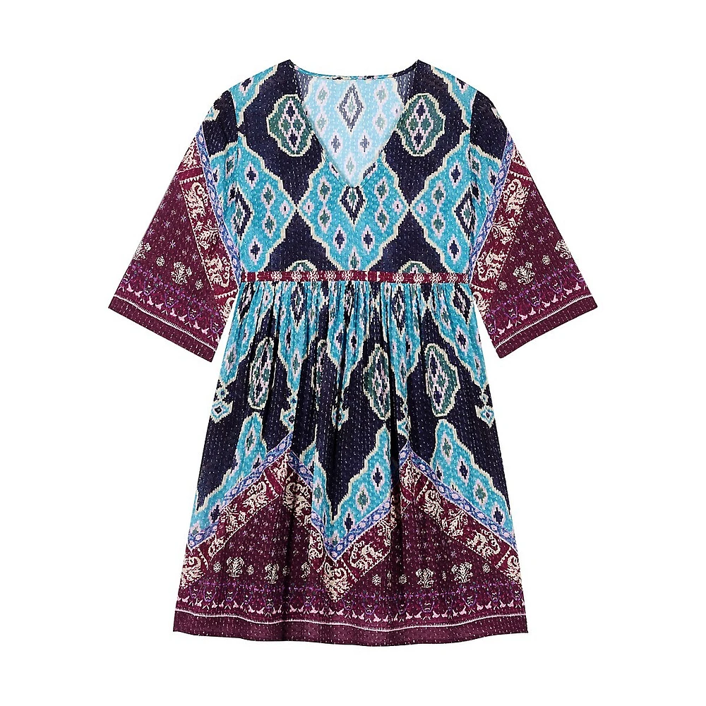 Maddy Printed Babydoll Dress