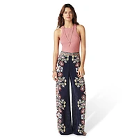 Lilou Printed Wide-Leg Pants