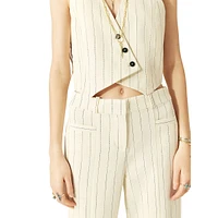 Elouan Pinstriped Wide-Leg Suit Trousers