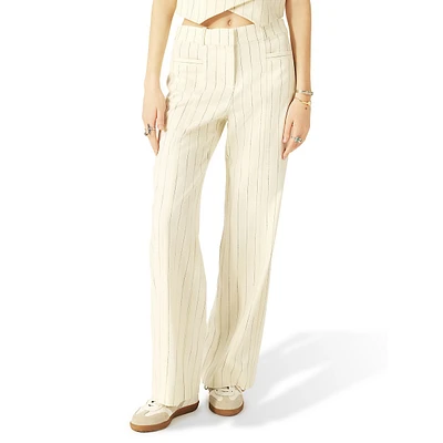 Elouan Pinstriped Wide-Leg Suit Trousers