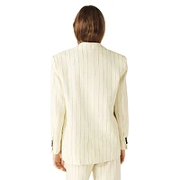 Epona Pinstriped Suit Blazer
