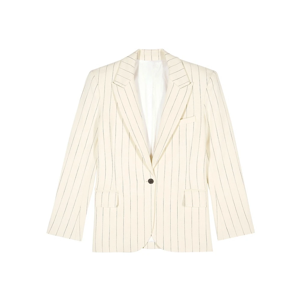 Epona Pinstriped Suit Blazer