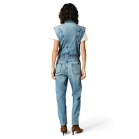 Figo Sleeveless Denim Jumpsuit