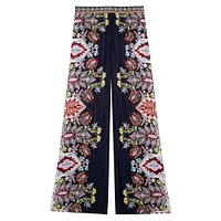 Lilou Printed Wide-Leg Pants