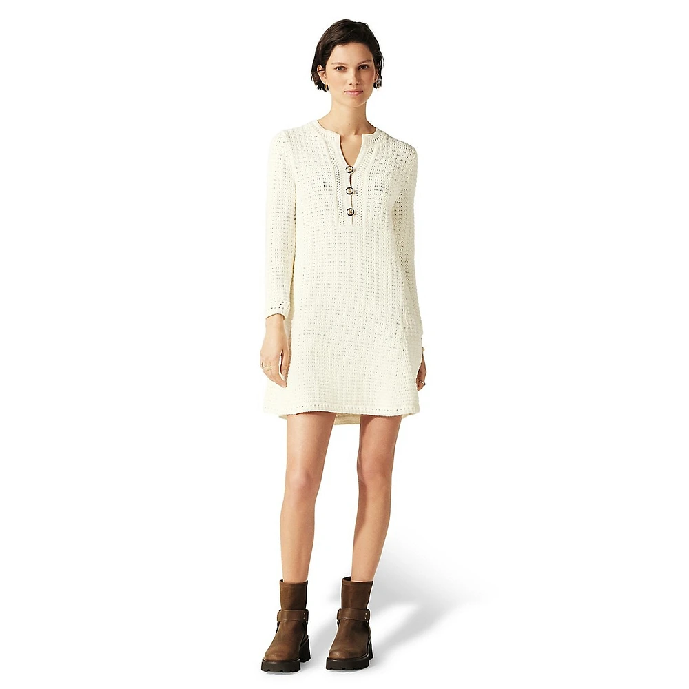 Gysele Long-Sleeve Knit Mini Dress