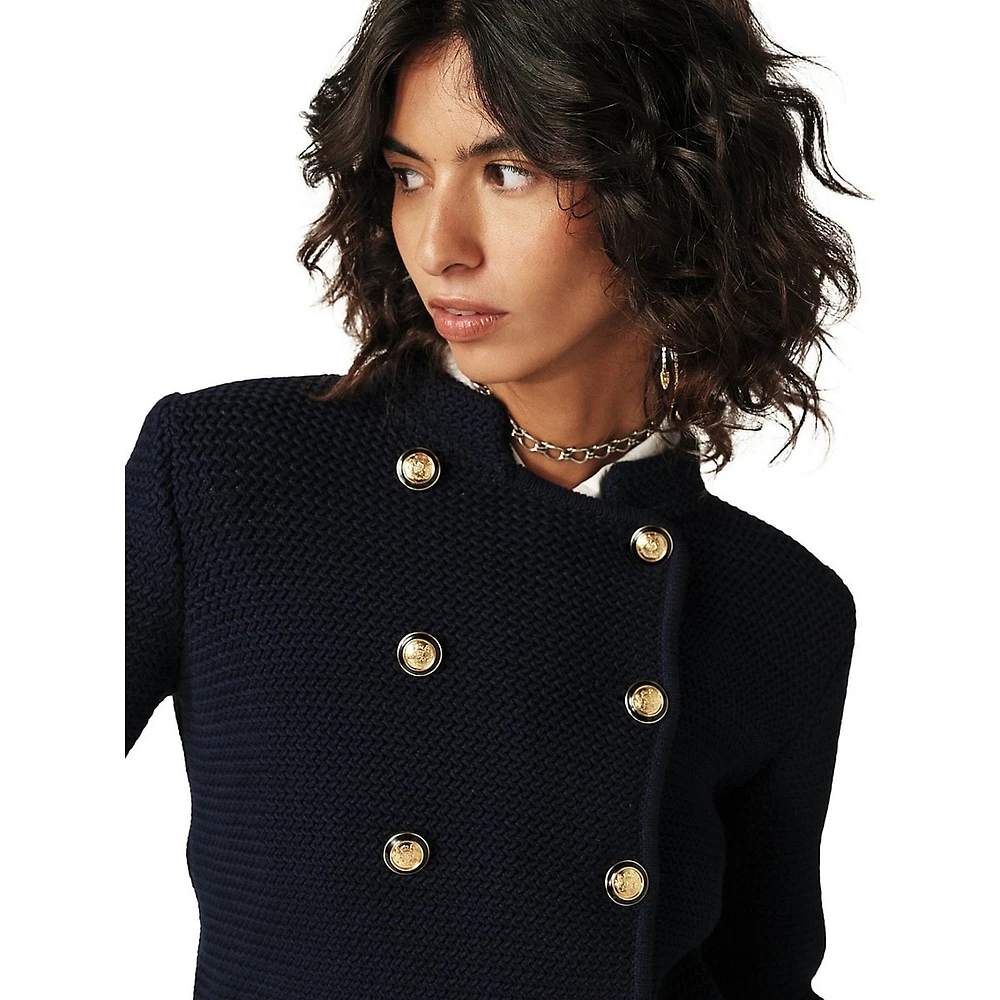 Louman Double-Breasted Cardigan