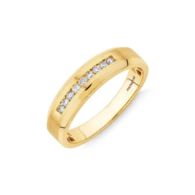 Ring With 0.15 Carat Tw Of Diamonds In 10kt Yellow Gold
