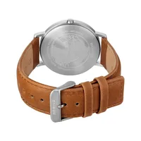 Men's Titanium Titanium Watch In Silver/brown
