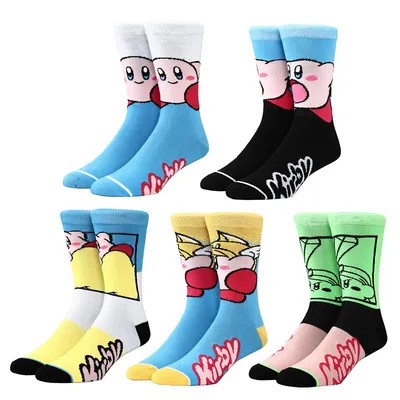 Kirby Mixed Art 5 Pack Crew Socks