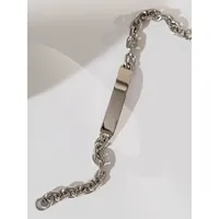 10mm Satinless Steel High Polish Id Bracelet