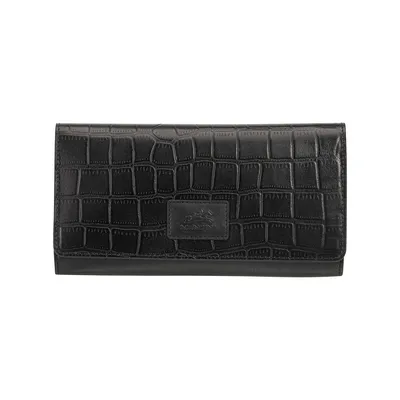 Croco Rfid Secure Trifold Wallet