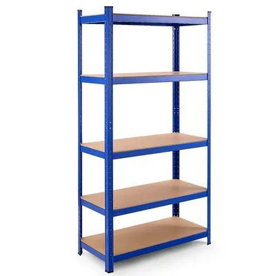 72" Heavy Duty Steel 5 Level Garage Shelf Storage Adjustable Shelves