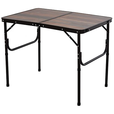 Portable Folding Picnic Table For Camping, Bbq, Aluminum