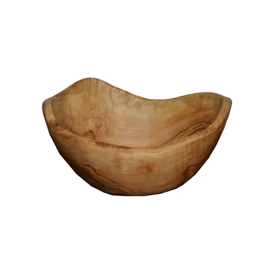 Rustic Olivewood Fruit Bowl
