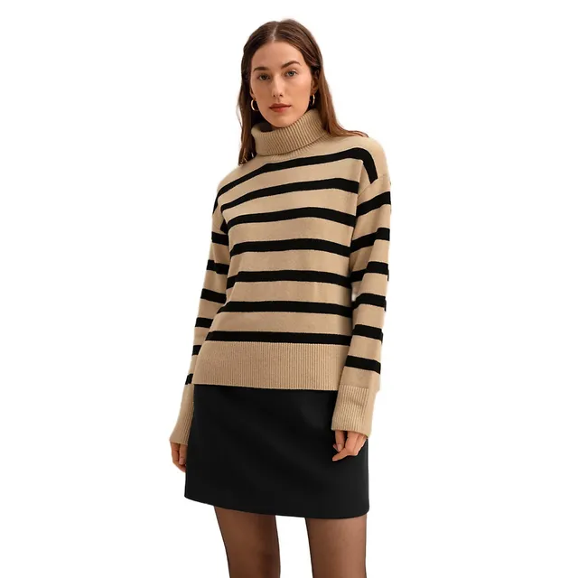 LILYSILK The Tarra Stripe Sweater | Bayshore Shopping Centre