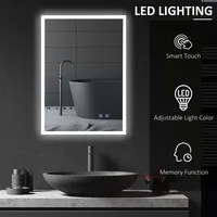 Wall Mounted Led Lighted Bathroom Mirror