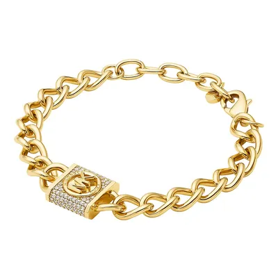 Women's Premium Metallic Muse Gold-tone Brass Chain Bracelet