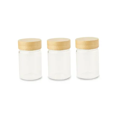 3-Piece Glass Jar Set