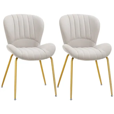 Modern Dining Chairs With Backrest Set Of 2
