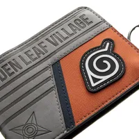 Naruto Logo Hidden Leaf Village Wallet With Chain