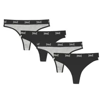 Women's 4 Pk Underwear Cotton Blend Thongs