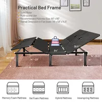 Twin X Lqueen Electric Adjustable Bed Base Remote Control Dual Usb Easy Assemble