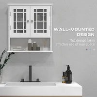 Wall Mount Bathroom Cabinet With Open Shelf