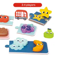 Memory Touch Recognition Game - 33pcs - 2-4 Players Wooden Toy Set, Ages 3+