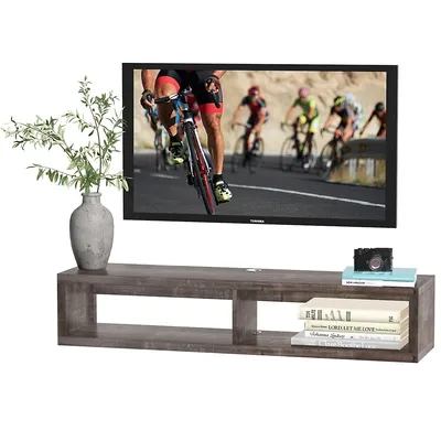 Wall Mounted Tv Stand With Storage Shelf