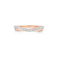 Wedding Ring With 0.25 Carat Tw Of Diamonds In 14kt Rose Gold