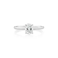 Solitaire Engagement Ring With 0.70 Carat Tw Of Laboratory-grown Diamond In 14kt White Gold