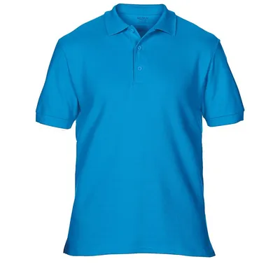 Mens Premium Cotton Sport Double Pique Polo Shirt