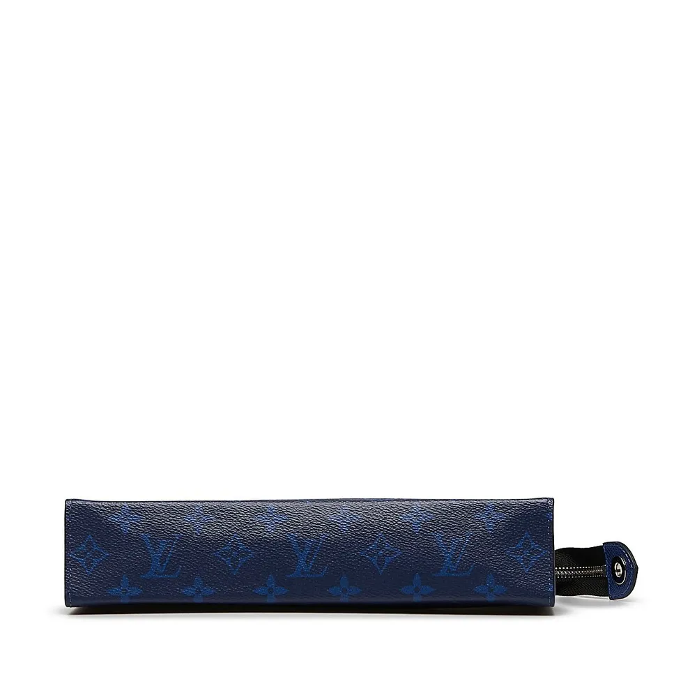 Blue Louis Vuitton Monogram Taigarama Pochette Voyage MM Clutch Bag, Cra-wallonieShops Revival