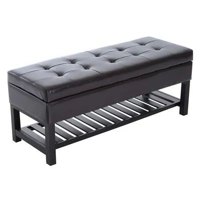 2 In 1 Lift-top Storage Ottoman Bench