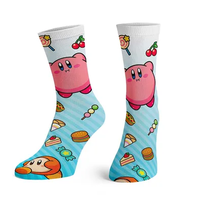 Kirby Waddle Dee Food Crew Socks