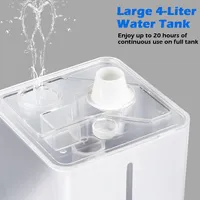 4l Ultrasonic Cool Mist Air Diffuser Humidifier W/ Led Night Light Office