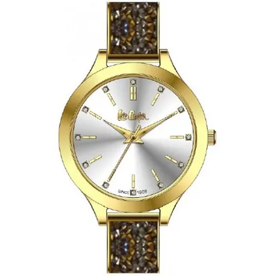 Ladies Lc06796.130 3 Hand Yellow Gold Watch With A Yellow Gold Metal Band And A Silver Dial