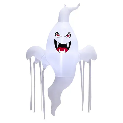 5 Ft Tall Halloween Inflatable Hanging Ghost Blow-up Yard Decoration W/led Light