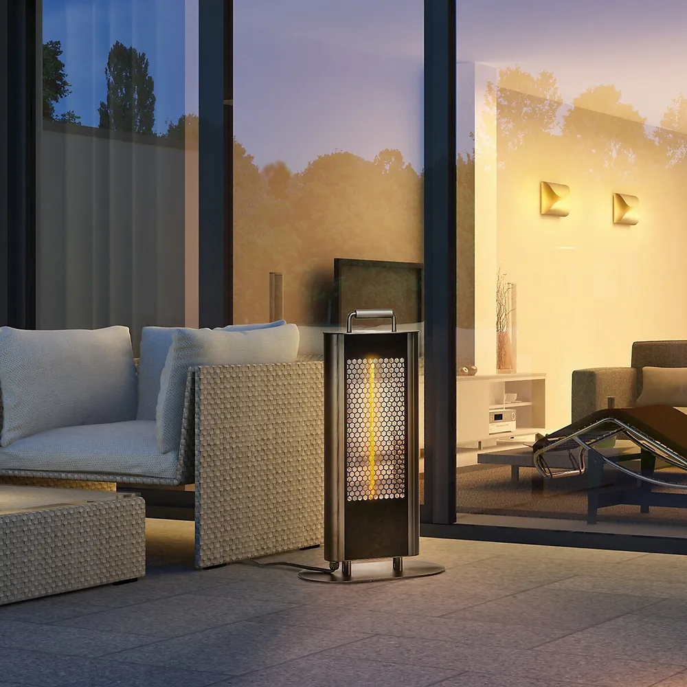 Outsunny Freestanding Electric Heater With 6 Heat Settings, Black |  Southcentre Mall