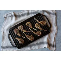 Chef Collection 19.5 X 10 Inch Cast Iron Reversible Grill/griddle
