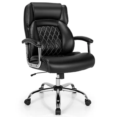 500lbs High Back Big & Tall Office Chair Adjustable Leather Task